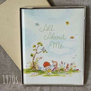 1970s Gibson unused All About Me baby memory book